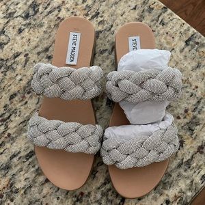 Steve Madden Dolay rhinestone sandal 8.5